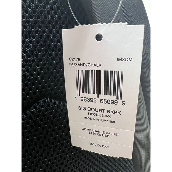 ??NWT! Coach Court Backpack in Signature Canvas Sand/Chalk CZ176 Msrp:$450.00 main image 8